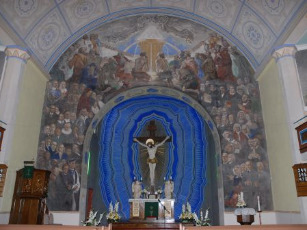 Freska Šilutės evangelikų liuteronų bažnyčioje. / © silutesnaujienos.lt