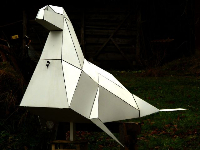 Šviesos origami skulptūra. / Organizatorių nuotr.