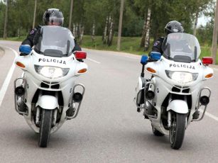 reidai keliuose policijos motociklai