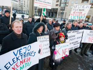 Mitingas "Ne – skalūninių dujų žvalgymui ir gavybai!" / DELFI (T.Vinicko nuotr.)